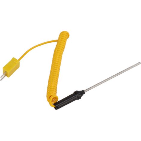 Capteur Thermocouple Type K en Acier Résistant à la Chaleur avec Poignée Isolée, Haute Précision et Réponse Rapide pour Mesure de Température, Sonde Thermique