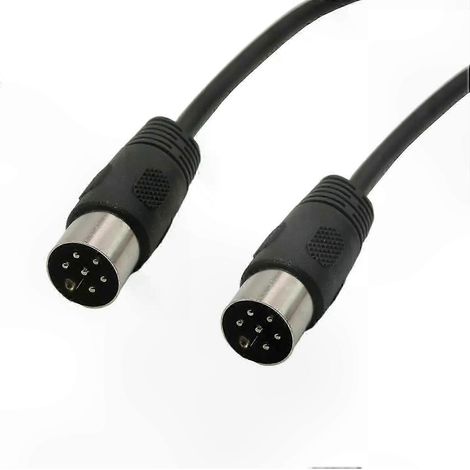 Câble MIDI 1m 3m 15m Connecteur DIN 6 Broches Mâle-Mâle pour Synthétiseurs, Équipements Musicaux et Programmations - Compatible Multi-Appareils (1/5)