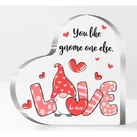 Plaque cœur en acrylique, décoration souvenir pour papa maman sœur（15 cm) (1/4)