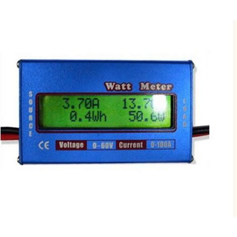 DC LCD-Bildschirm 60V/100A Hochpräzisions-Leistungsmesser Wattmeter - Blau (1/5)