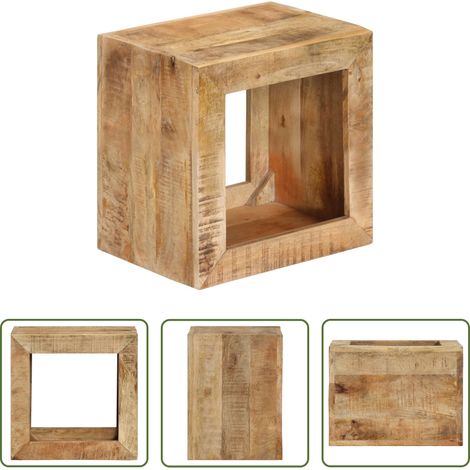 Table d'appoint - Tabouret 40x30x40 cm Bois de manguier solide (1/5)