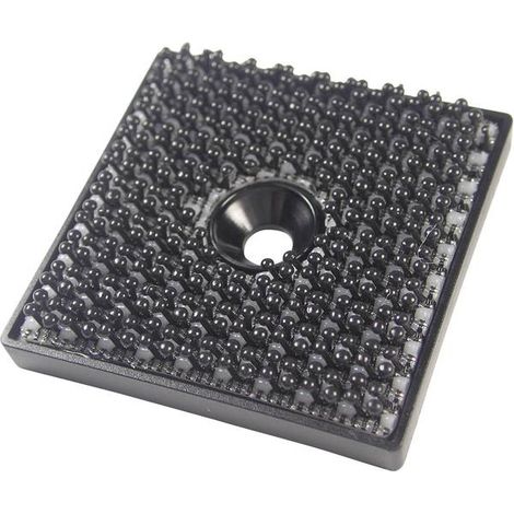 Binder Band 76768 Quadrato a strappo da avvitare Parte rigida (L x L) 32 mm x 32 mm Nero 1 pz.