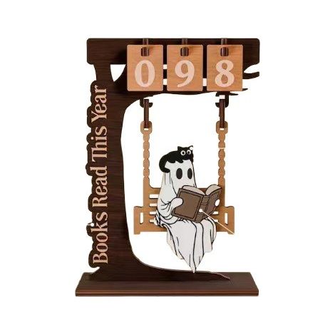 Popular, novel, and fun Chilling Ghost On Swing wooden reading ghost bookshelf - Wooden reading ghost bookshelf -