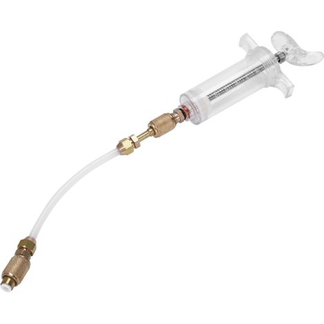 Injecteur Huile-Dye - 30 ml - Raccord Rapide Basse Pression R134A - Filetage SAE 1/4 Pouces - Pour Systèmes Climatisation Automobile (1/5)