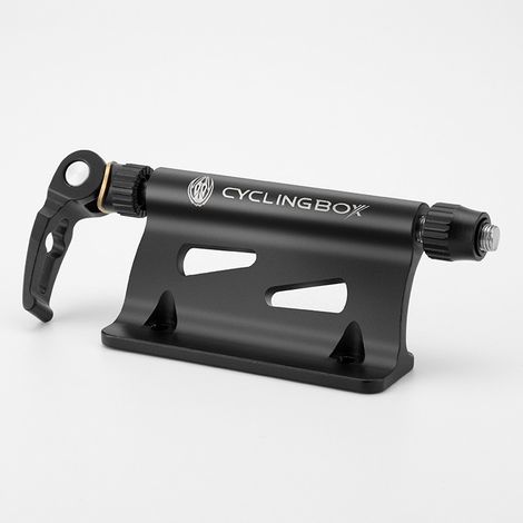 Support de rangement pour vélo avec fourche avant, en alliage d'aluminium noir, gain de place pour garage (1/5)