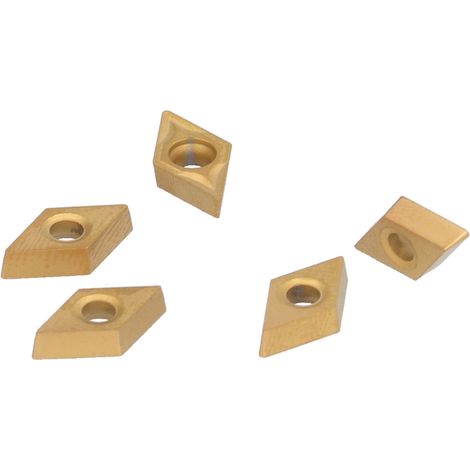 Lot de 10 plaquettes de coupe en carbure pour fraisage et tournage CNC (DCMT070204) pour SDJCR (1/5)