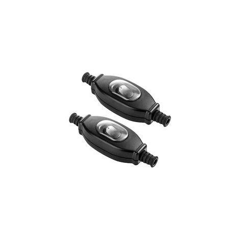Lot de 2 Interrupteurs à Cordon Étanches IP44, Commutateur Lampe de Chevet pour Bureau et Extérieur, Câble 10.5x3.3x2cm (1/4)