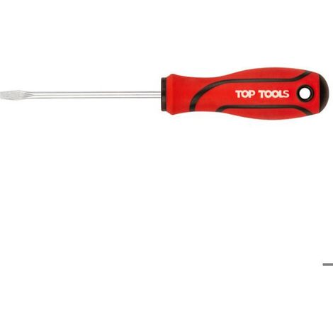 Tournevis Plat - 5,0 x 75 mm - Acier Au Carbone - Manche Ergonomique ABS TPR - 1 Pièce
