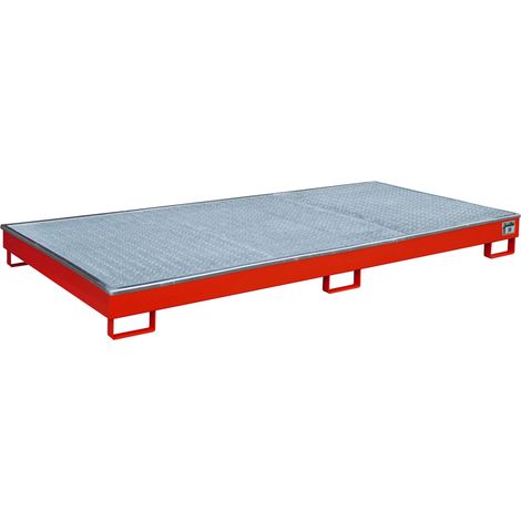 Bauer Regalwanne mit PE-Einsatz RW-GR 2700-1 PE, lackiert, Feuerrot