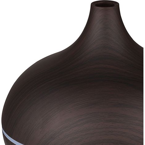 Aroma-Diffusor mit Holzmaserung, Ultraschall-Luftbefeuchter für Schlafzimmer und Hotelzimmer, leiser Luftbefeuchter mit heller, dunkler Holzmaserung, EU-Design, inklusive Fernbedienung (1/5)