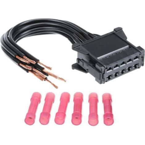 Câblage de Résistance Moteur de Ventilateur,10 broches avec Connecteur Faisceau Tressé Réparation, pour M-egane Clio Scenic Twingo, OEM 8200729298 (1/4)