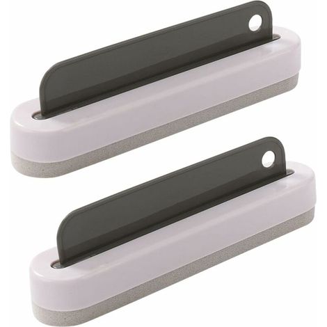 Grattoir de douche multifonctionnel en 2 pièces, grattoir de nettoyage pour vitres de voiture W (1/5)