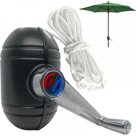 Pièces de rechange pour parasol de patio extérieur pour Manivelle Poignée Parasol Set de Pièces de Support,Poignée Fixe de Levage– Manivelle (1/4)