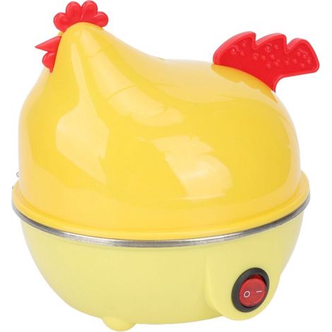 Cuiseur à œufs électrique multifonction en forme de poulet, cuisson rapide des œufs, capacité de 7 œufs, arrêt automatique, mini machine à petit-déjeuner (1/5)