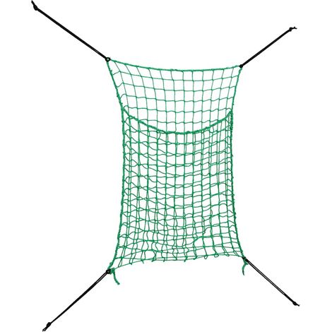 Filets à foin 2 pcs rectangulaire vert 200x120 cm PP