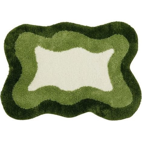 Rutschfeste Badematte – Grüner Farbverlauf – 40 x 60 cm (1/5)
