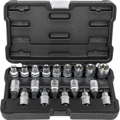Cassetta attrezzi jbm torx sockets and bits cromo vanadio 27x17 cm