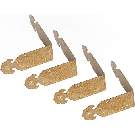 10 jeux de protections d'angle de boîte de 5 cm, protections d'angle de table en bronze antique chinois, protections d'angle décoratives en cuivre pour meubles