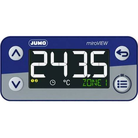 JUMO 701580/0-01-23-02 RÉGULATEUR DE TEMPÉRATURE -200 À +600 °C (L X H) 76 MM X 36 MM 30047356