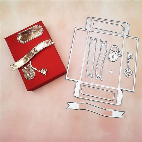 Matrices de découpe pour boîtes cadeaux créatives, idéales pour le scrapbooking et les loisirs créatifs en papier. (1/3)