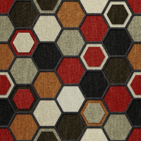 Tela Oxford para decoración de exteriores - Estampado geométrico 18 (1/5)