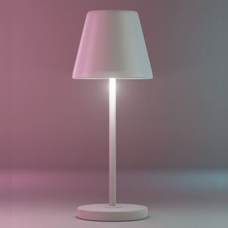 Lampe Nomade Luce Tactile D'extérieur Métal Blanc (1/3)