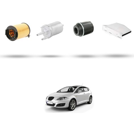 Kit tagliando 4 filtri compatibile con Seat Leon II (1P1) 1.2 TSI 77kw dal 2010 (1/5)