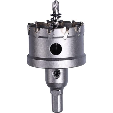 Scie cloche bimétallique en carbure T.C.T robuste de qualité industrielle coupe trou en acier inoxydable 2-1/16"(53mm) (1/5)
