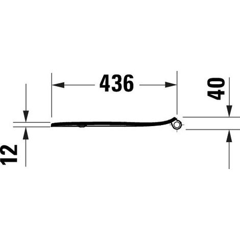DURAVIT 0023390000 Siège de WC universel en D profondeur 451 mm Ultra plat (1/4)