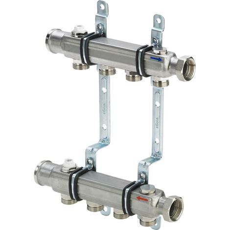 Viega Sanfix Fosta Distribuidor, n 9 Acero inoxidable Modelo 1078, 587598