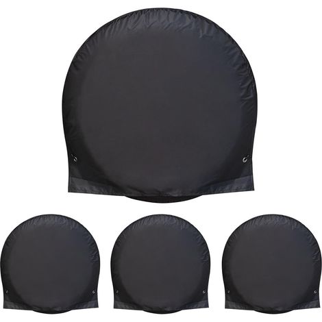 Housses de pneu 28.74 pouces Housse de Protection de Roue En Tissu Oxford pour Caravane & Camion - Résistant intempéries, Résistant UV, Élastique Fixé - Idéal pour la cour, la route, le (1/5)