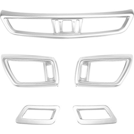 Lot de 5 grilles d'aération pour Nissan X-Trail argentées (1/5)