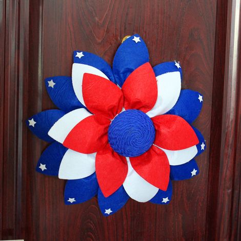 Guirlande Décorative En Toile de Jute - Pour Porte Fenêtre Mur Extérieur Intérieur - 40 cm - Fête Nationale Américaine (1/3)