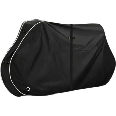 Housse de protection imperméable pour vélo d'extérieur et de voyage en tissu Oxford pour VTT, vélo de route et vélos électriques, convient pour 1 à 3 vélos, noir, résistante aux intempéries (1/5)