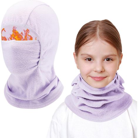 Kinder Sturmhaube Winter Fleece Winddicht Warm für Jungen Mädchen 4-13 Jahre (1/5)