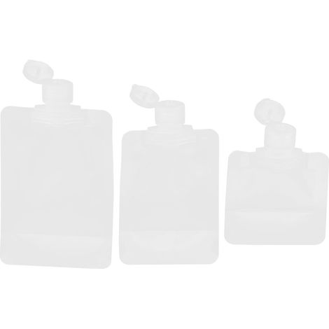 Refillable Travel Lotion Pouch Set, Plastic, 30/50/100ml (1/5)