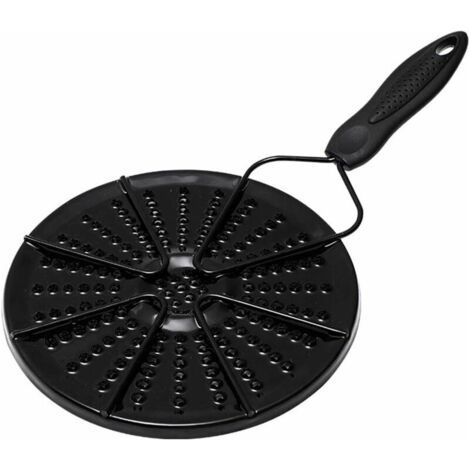 QORVA-Diffuseur de chaleur pour cuisinière à gaz, plaque de cuisson noire (19cm de diamètre) (1/5)