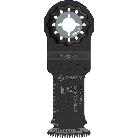 Bosch – Lame d'outil multifonction pour bois dur – Bimétal AIZ 32 BSPIB – 32 x 50 mm – Coupe plongeante sans déchirure – 2608669073