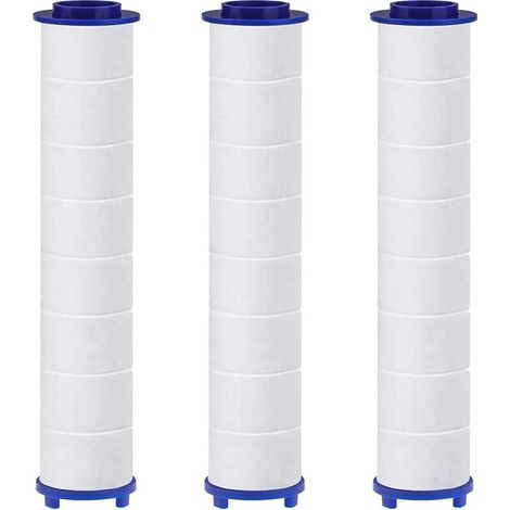 Lot de 3 Filtres en Coton PP avec Billes de Sulfite de Calcium pour HAPPUP Pommeau de Douche, Cartouche Sédiment Filtrée, Filtre Pomme Douche 10,5x2 cm (1/5)