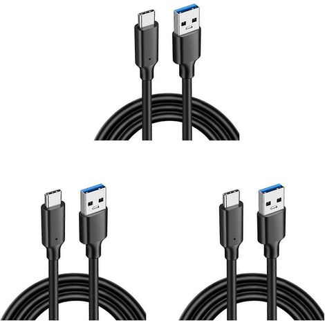 3x USB 3.2 10 Gbit/s Typ-C-Kabel, USB-A auf Typ-C 3.2 Datenübertragung, USB-C-SSD-Festplattenkabel, PD 60 W 3 A, Schnellladefunktion 3.0, 1 m (1/5)