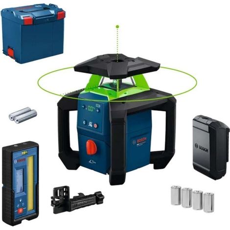 Laser rotatif BOSCH PROFESSIONAL - GRL18V-4-34CVG - Solo + Cellule de réception LR 45 (1/3)