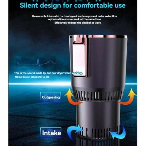 Support Gobelet Voiture Intelligent 2 en 1 Chauffage Refroidissement Auto Maintien Température Boisson Isotherme Tasse (1/5)