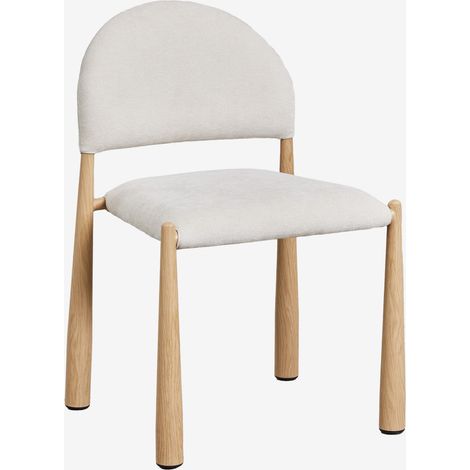 Pack de 4 sillas de comedor tapizadas y en hierro Nagore SKLUM       