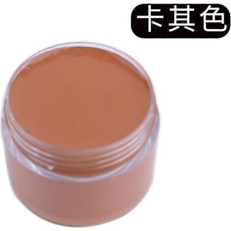 Crème de teinture et de réparation pour cuir, raviveur de couleur pour sacs, chaussures, canapés, vestes, masquant les rayures et restaurant le cuir véritable. Couleur : kaki