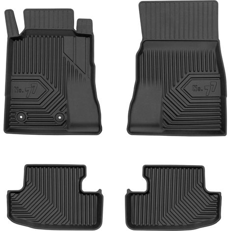 Tapis de Sol de Voiture pour Ford Mustang VI 2014-2023 TPE Imperméable 4Pcs