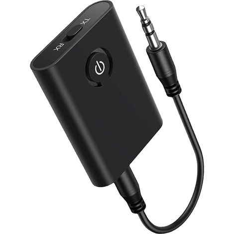 Adaptateur avion Bluetooth 5.3 pour 2 casques sans fil, émetteur Bluetooth embarqué avec prise jack 3,5 mm (1/5)