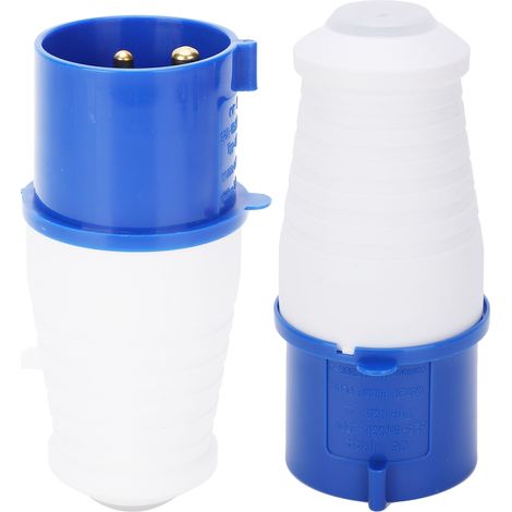 Ensemble de 2 Prises Industrielles 32A 250V IP67 Antidéflagrant pour Usage Intensif