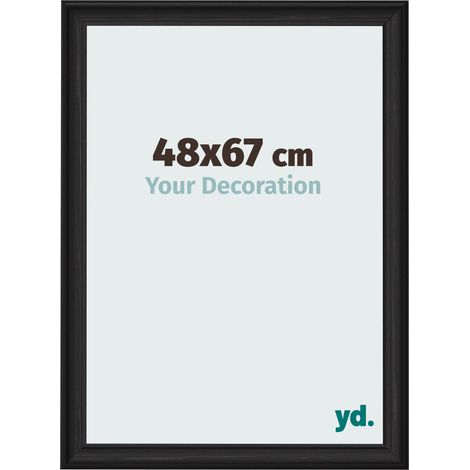 yd. - Cadre photo 48x67 - Noir Grain de Bois - MDF - Lazio (1/5)