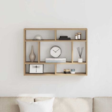 Estante de pared  Artisan Roble 75x16x55 cm Madera de ingeniería vidaXL