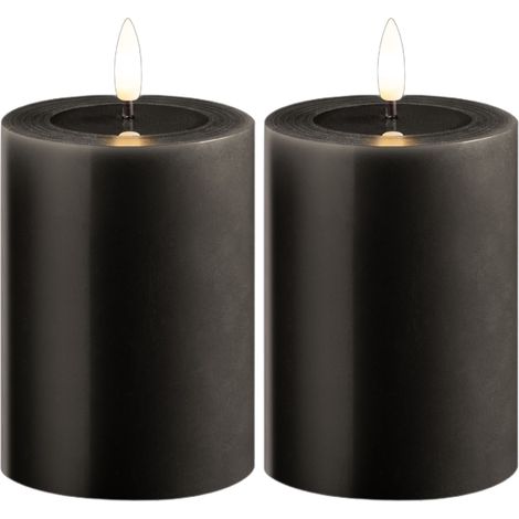 2x Novaliv LED-Kerze Echtwachskerzen mit LED, mit Timerfunktion, ohne Batterien (1/5)